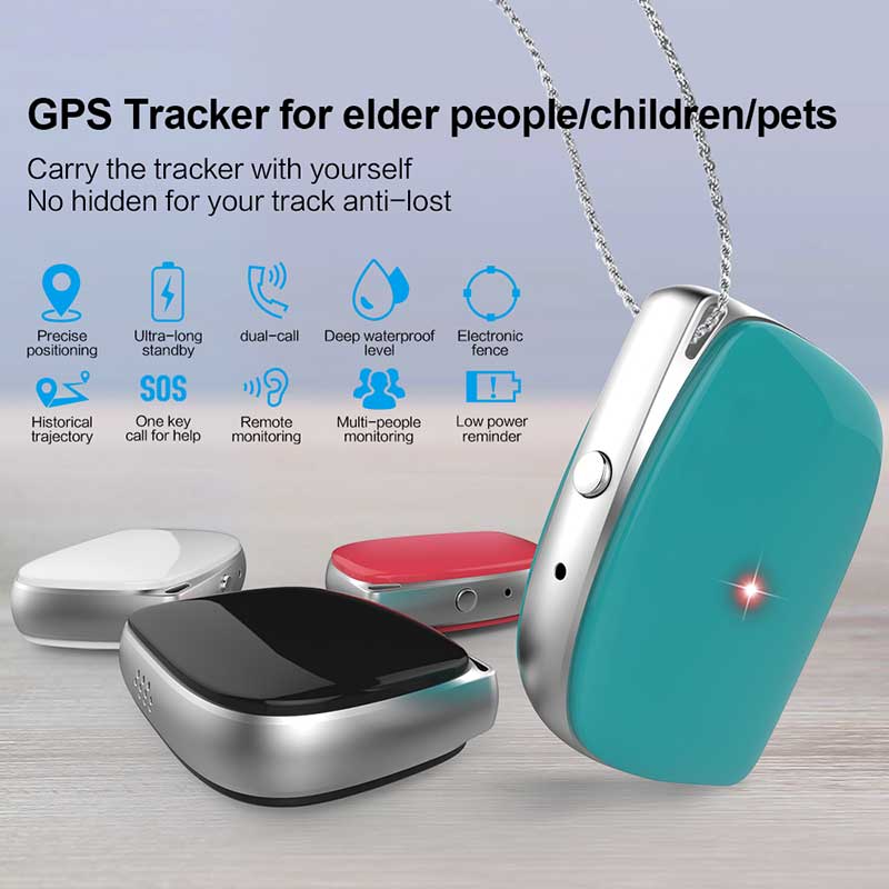 超小Mini GPS定位器适用于儿童/老人/宠物/行李箱多用途GPS+WIFI+LBS定位器A01_0