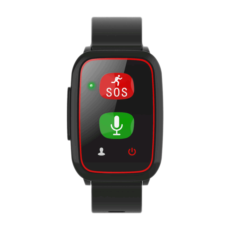 监测心率血压体温健康4G智能定位电话手环SOS一键呼救老人防水电话手环H07_0