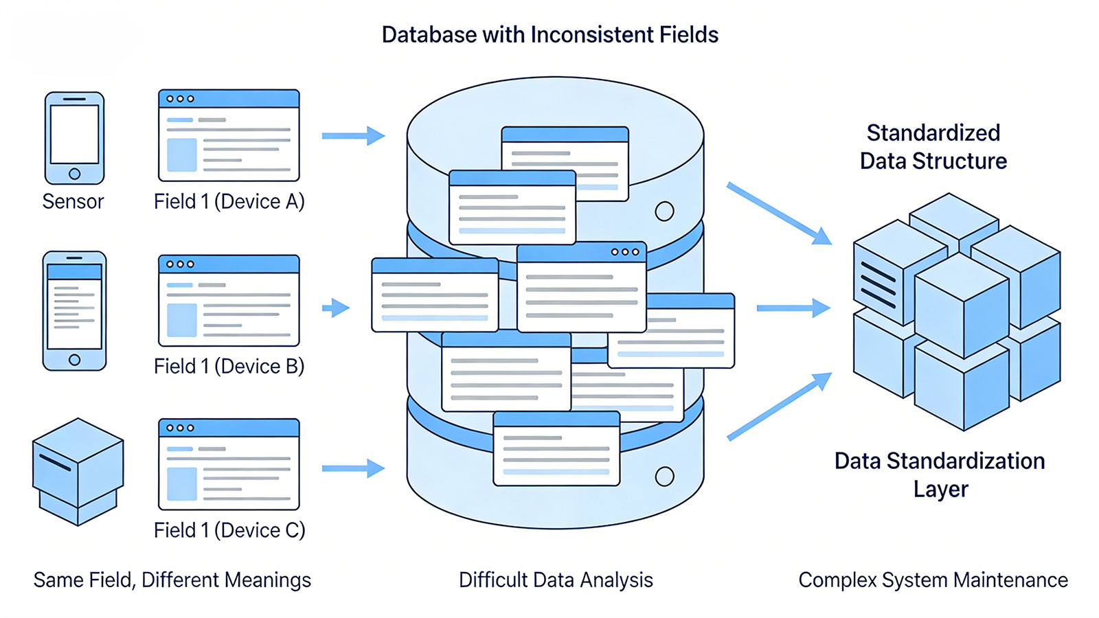 Inconsistent Data Field Standards