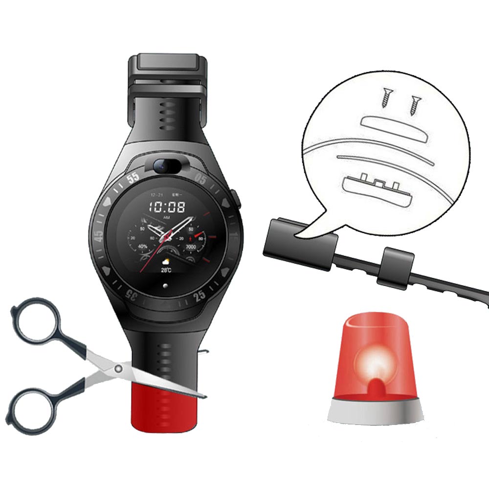 4G Video Calling Tamper-Proof GPS Tracking Smartwatch for Community Corrections, Probation, Prisoners, Dementia & Alzheimer's Patients YX99 Pro_0