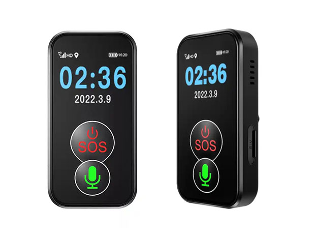 4G LTE Mini GPS Tracker With Screen Time Display IP67 Waterproof SOS Emergency Calling GPS.LBS/WIFI Multipurpose GPS Tracking Device FA81