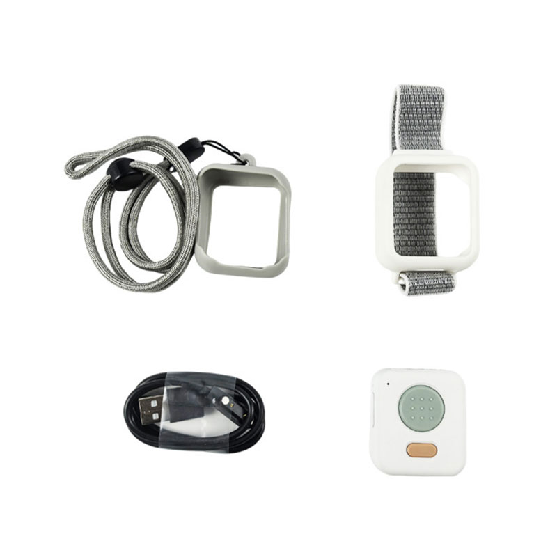 GPS Panic Button with SOS Emergency Call for Help 4G/2G Wristband and Necklace 2-in-1 Tracking Device H15_4