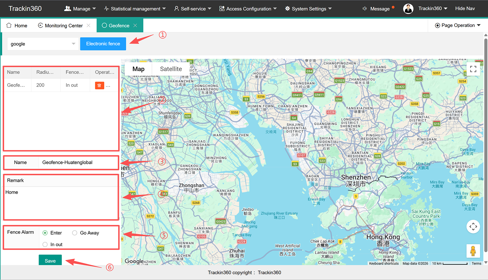 Free Trackin360 GPS tracking platform geofencing Free Trackin360 GPS tracking platform geofencing