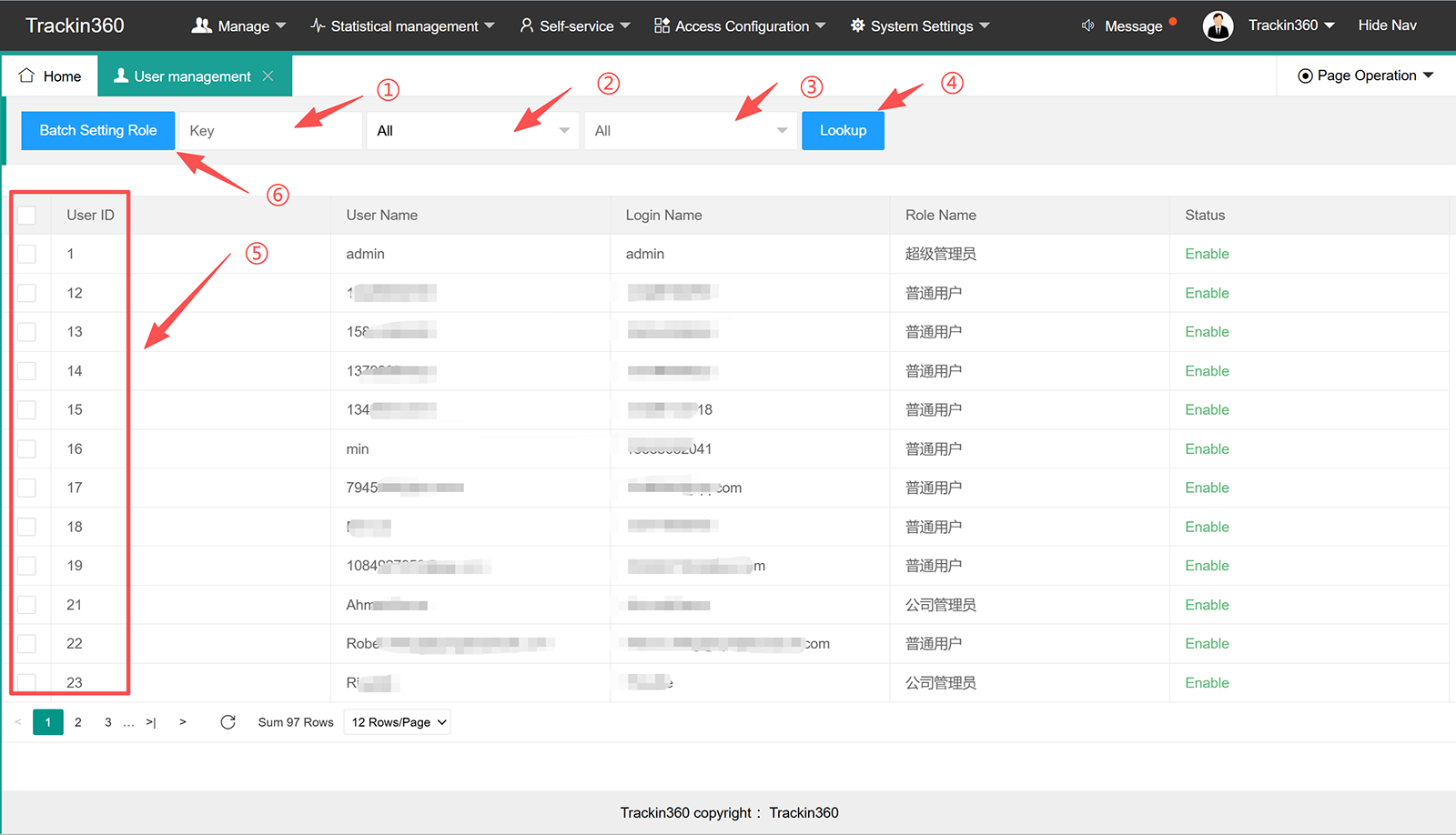 Free Trackin360 GPS tracking platform user management Free Trackin360 GPS tracking platform user management